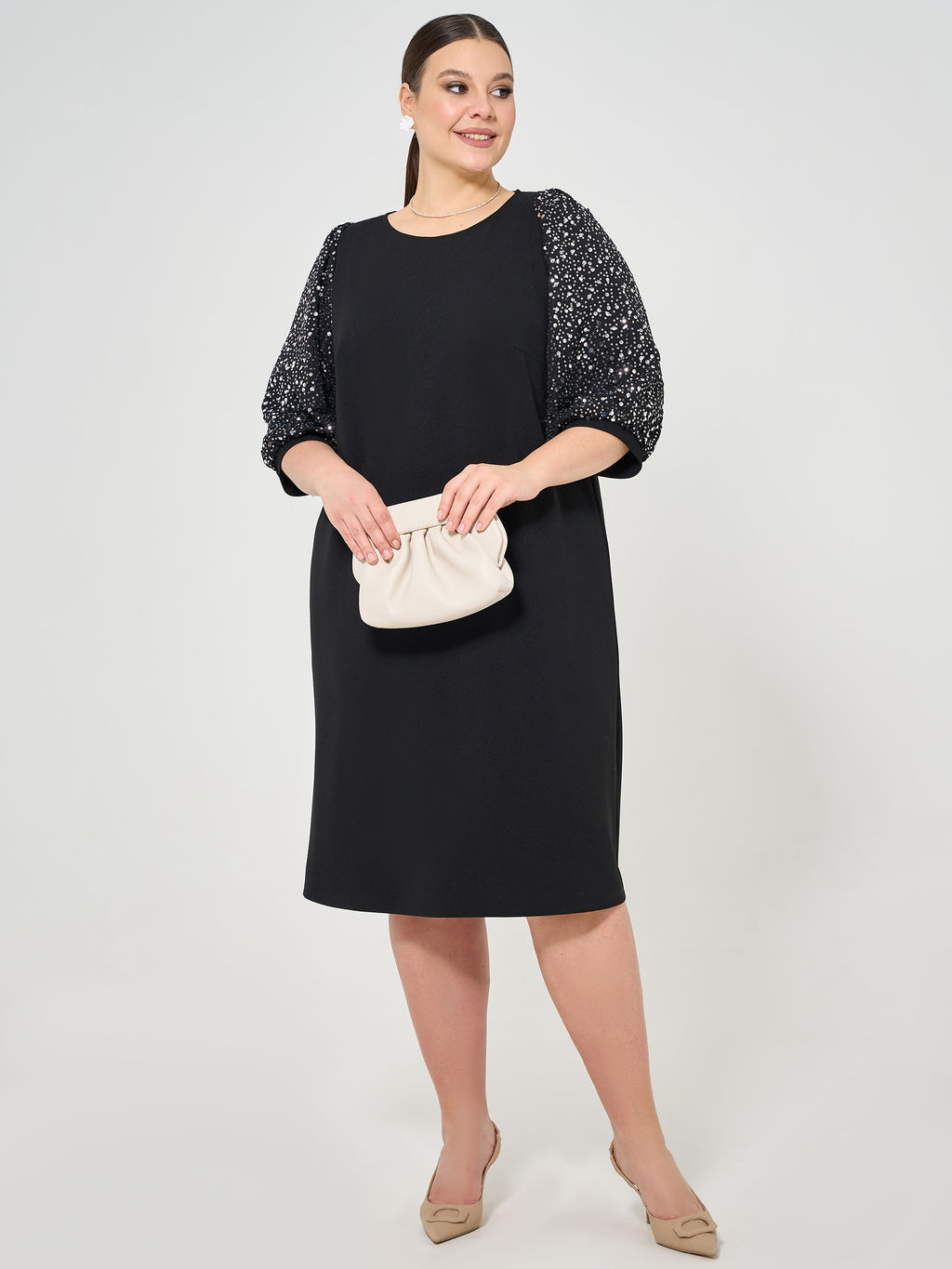Платье 0218-2 чёрный кварц - Dora фото 68