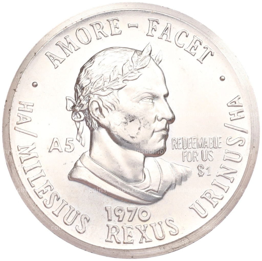 Монета 1 шиллинг 1970 года Сент-Бартелеми (Заморское сообщество Франции)