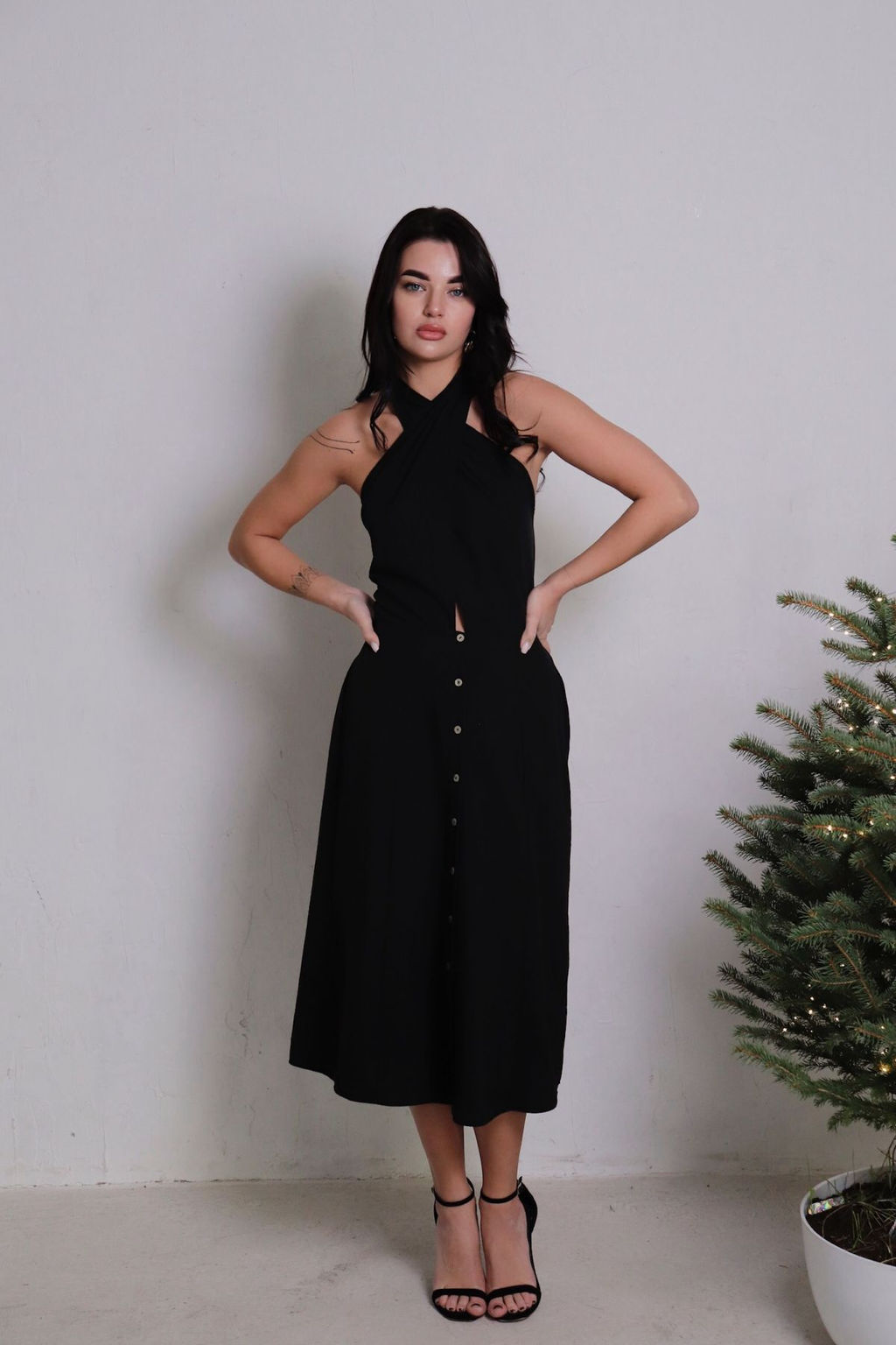 11436 Платье чёрное - Martichelli фото 4
