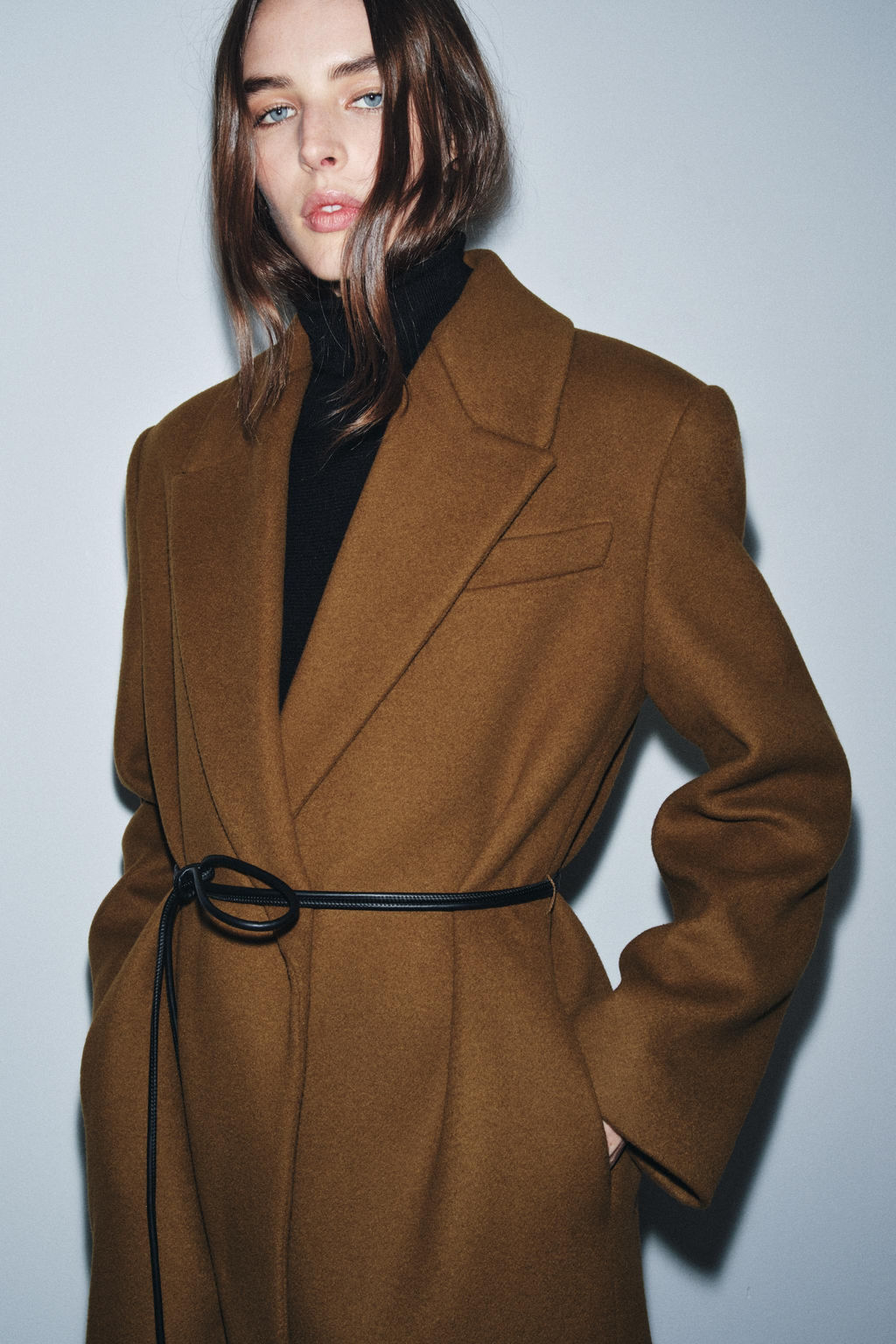 WOOL BLEND COAT ZW COLLECTION - Zara фото 5