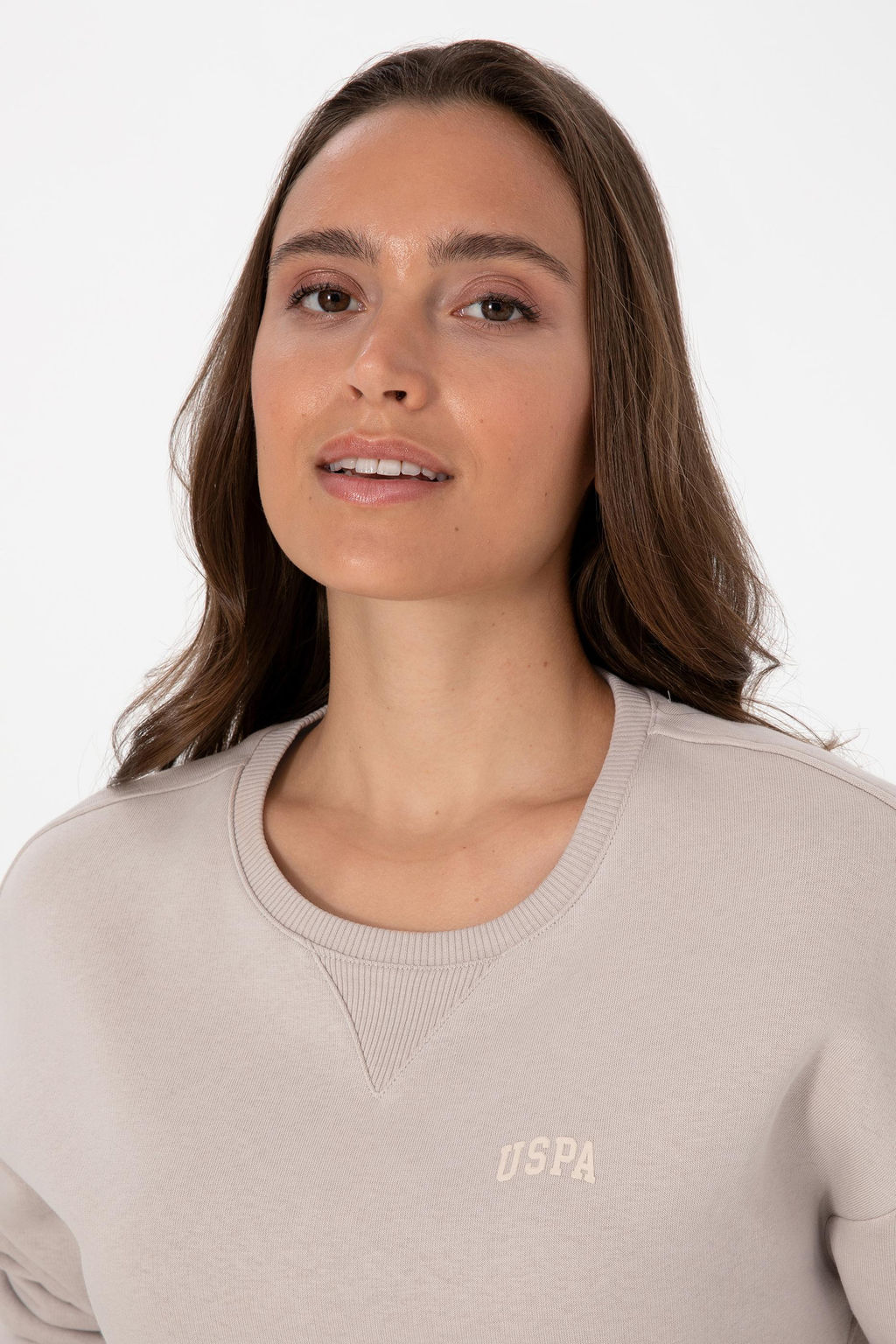 Kad_n Ta_ _ardonlu Bisiklet Yaka Basic Sweatsh_rt Sepette S_rpriz _ndirim - U.s. polo assn фото 2
