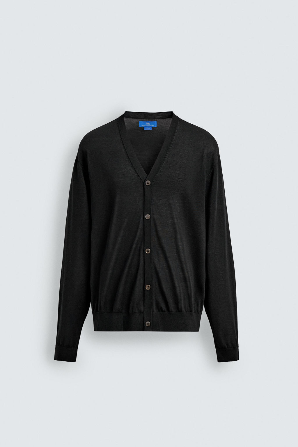 C?RDIGAN 100% SEDA AARON LEVINE X ZARA / Negro  фото 6