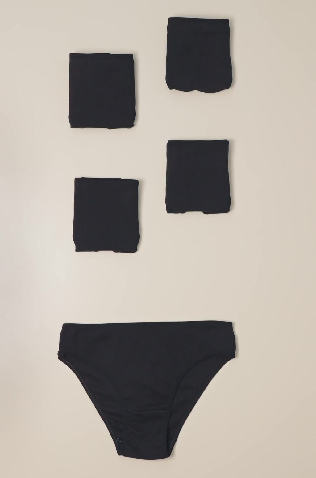 Женские трусы-слипы в рубчик 5шт. Happyfox