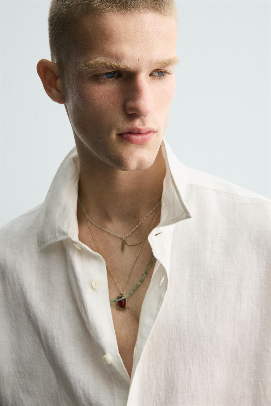 CAMISA BOXY FIT 100% LINO / Blanco - Zara фото 6