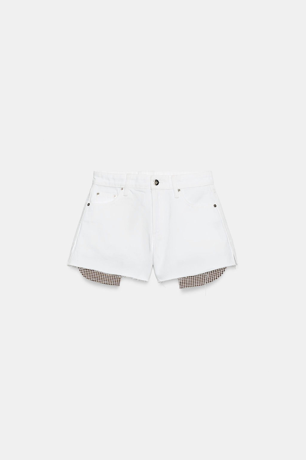 SHORTS Z1975 MOM FIT BAJO DESHILACHADO / Blanco - Zara фото 2