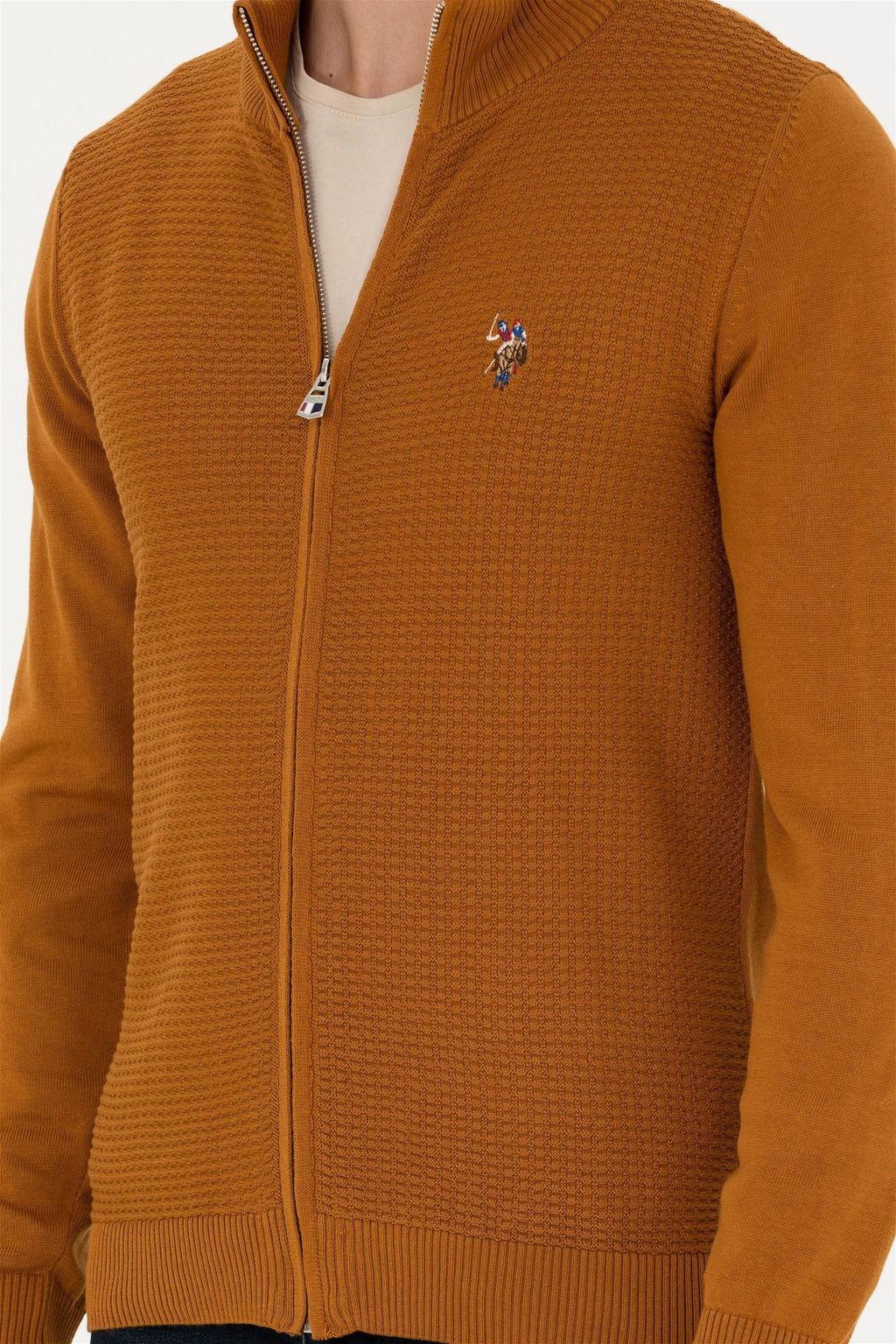 Мужской кокосовый базовый вязаный кардиган Неожиданная скидка в корзине - U.s. polo assn фото 6