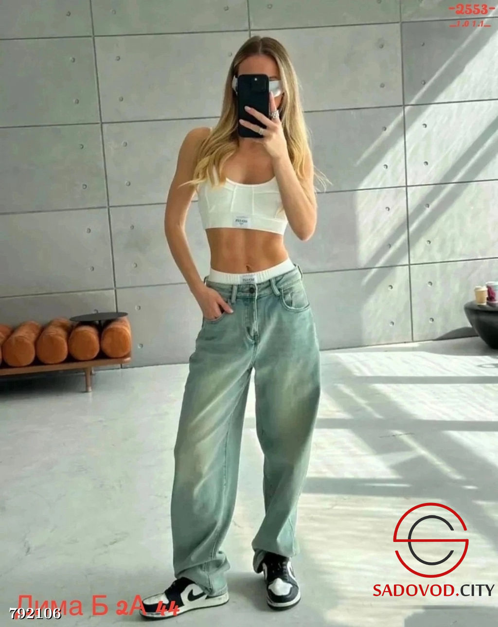 Штаны джинсы багги женские - Bruno фото 4