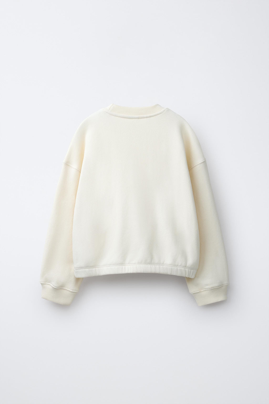 CONJUNTO SUDADERA Y BERMUDA TEXTO / Crudo - Zara фото 3