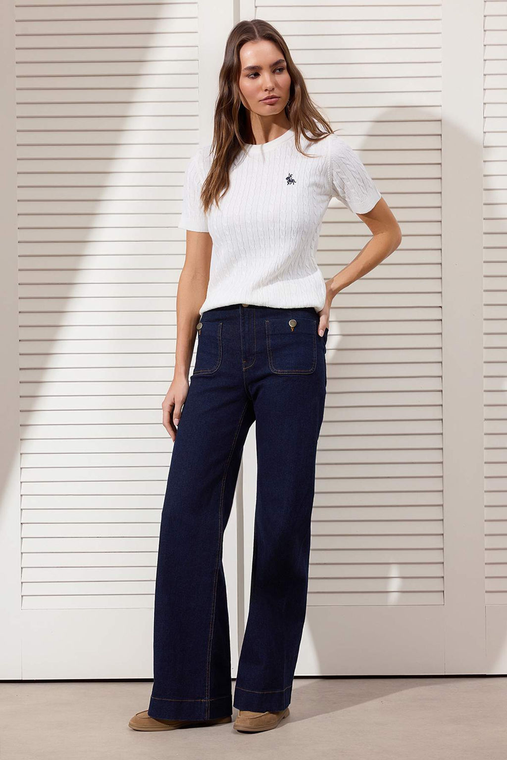 Ekru At Nak?sl? Sac Orgu Triko Bluz TWOSS26BZ00137 - Trendyolmilla фото 10