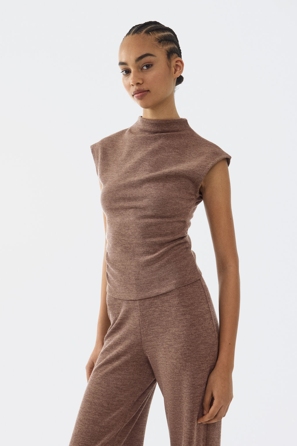 Top de punto con cuello perkins - H&m фото 4