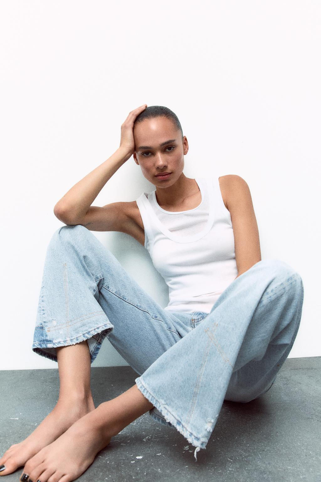 TRF SLOUCHY CURVE LEG JEANS - Zara фото 3