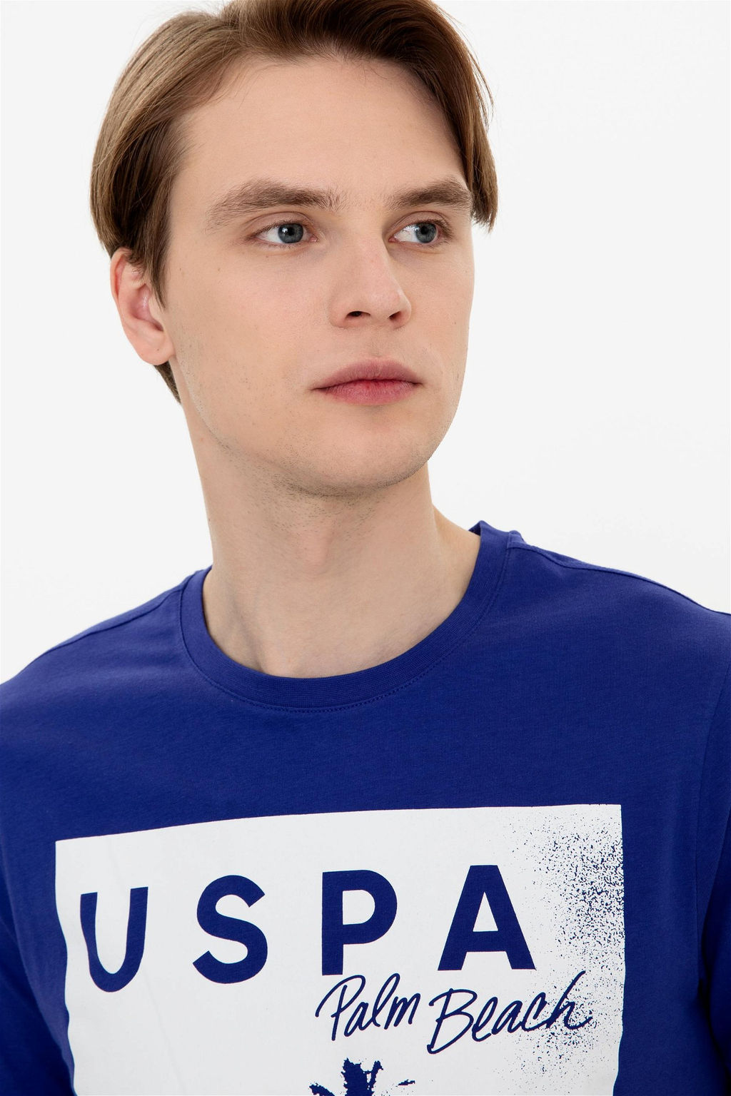 U. S. Polo Assn Мужская синяя футболка с круглым вырезом - U.s. polo assn фото 9