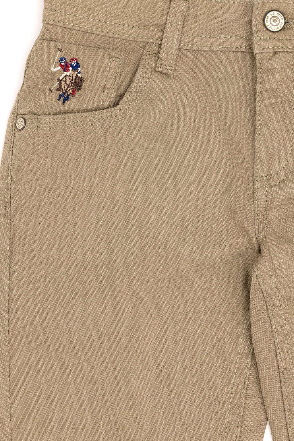 Брюки цвета хаки для мальчиков из парусины Неожиданная скидка в корзине - U.s. polo assn фото 4