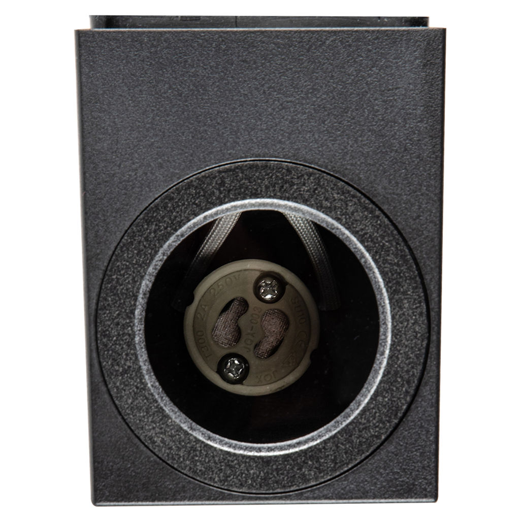UUL-P41A 6W/GU10 IP65 BLACK Светильник уличный, под лампу GU10. Архитектурный накладной. Корпус черный. TM Uniel
