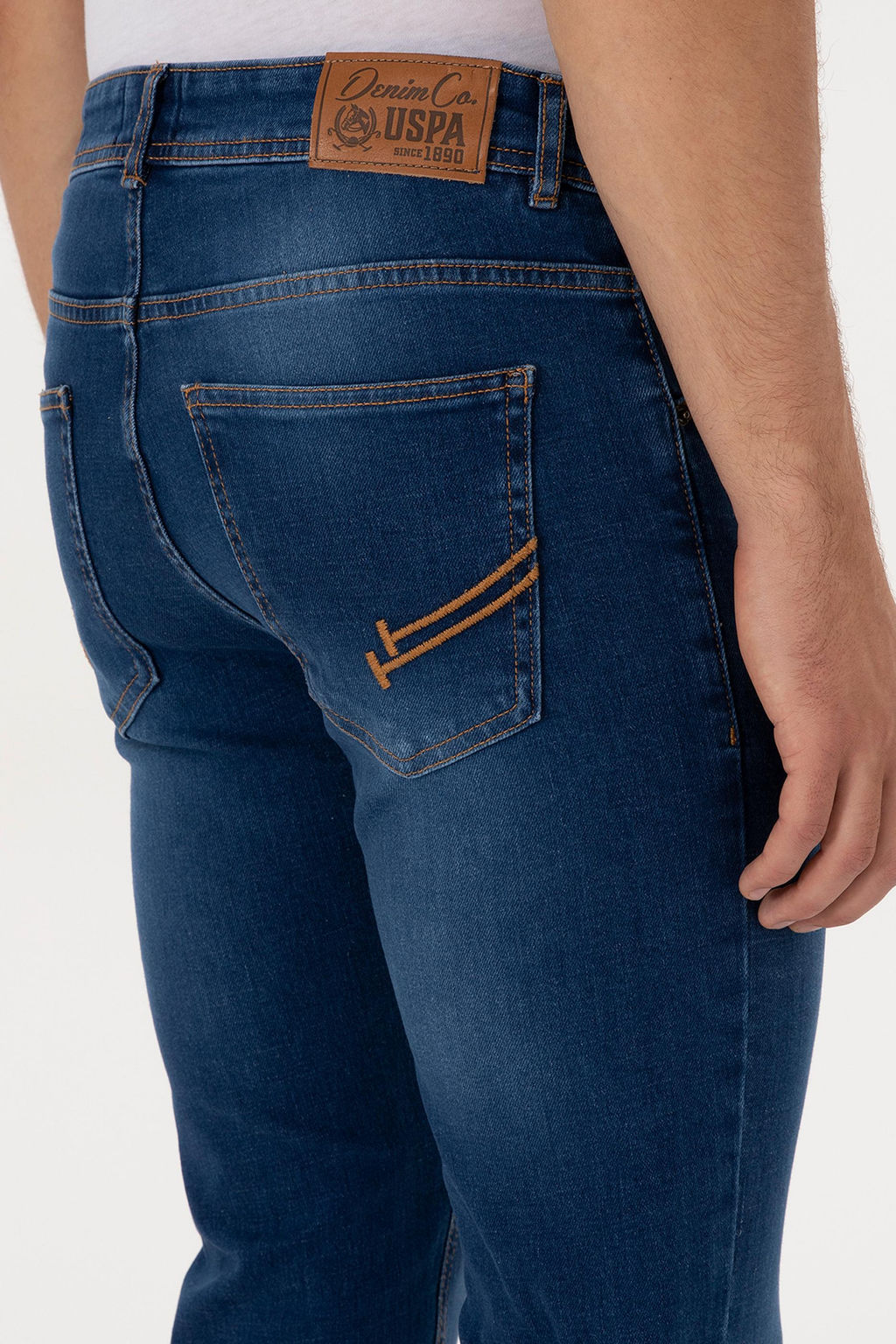 Erkek Mavi Slim Fit Jean Pantolon - U.s. polo assn фото 6