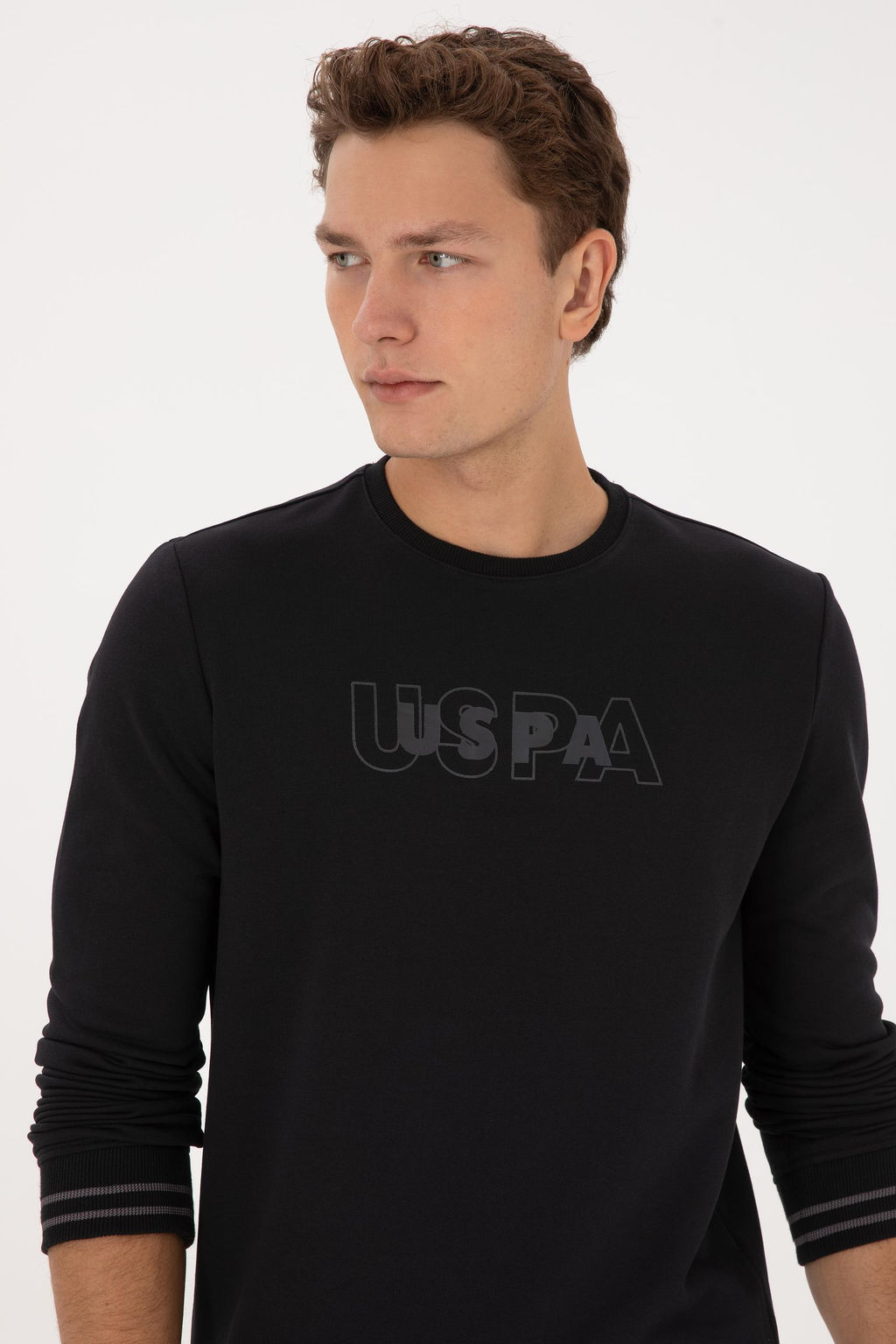 Erkek Siyah Sweatshirt