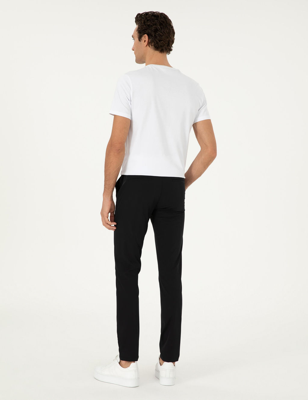 Siyah Slim Fit Kanvas Pantolon - Cacharel фото 4