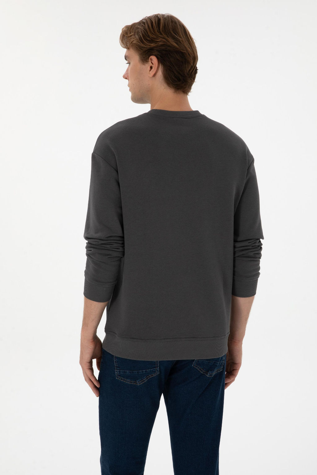 Erkek Antrasit Basic Sweatshirt Sepette S_rpriz _ndirim - U.s. polo assn фото 5