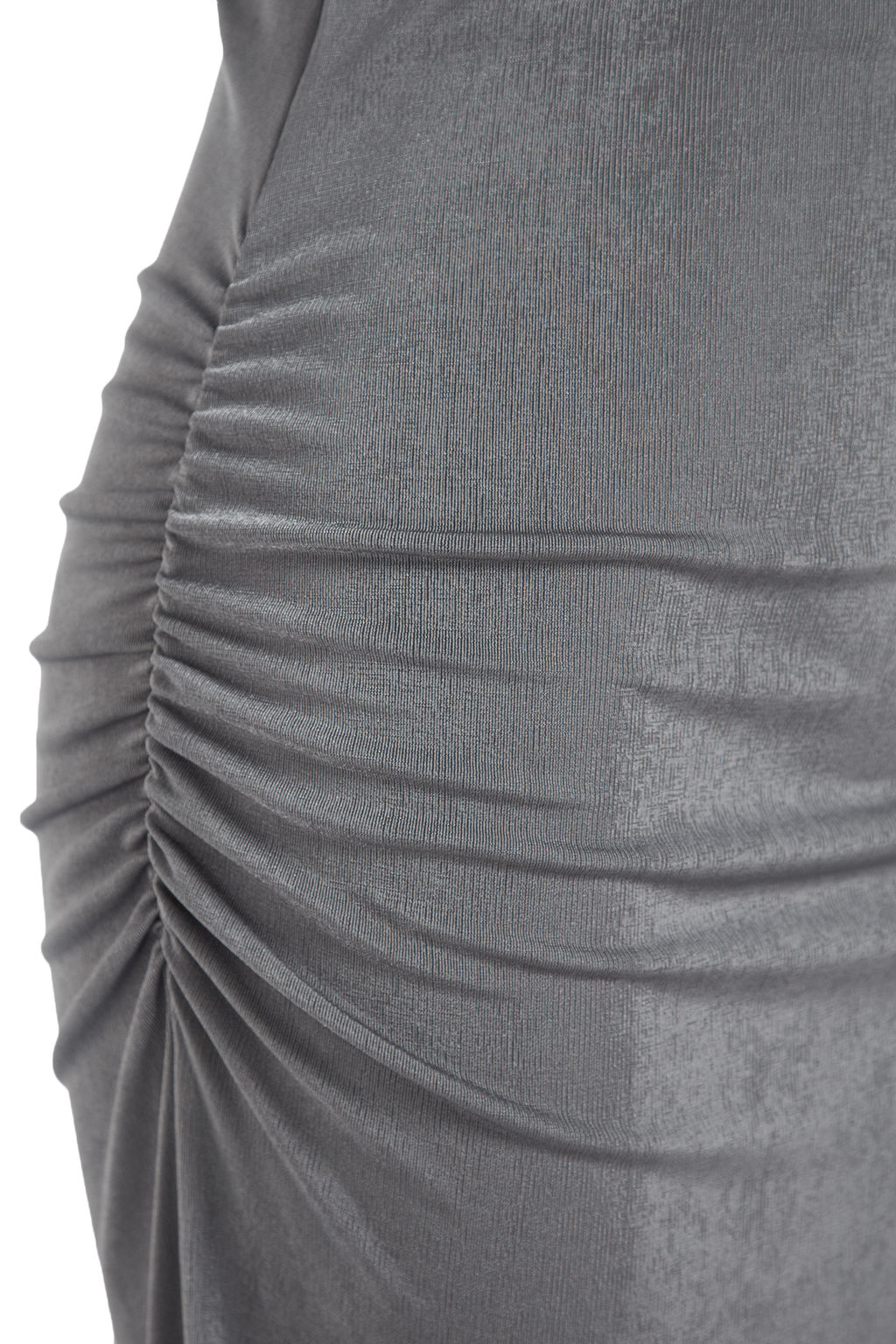 TRENDYOLMILLA Gri Premium Parlak Yuzeyli ve Yumusak Dokulu Drapeli Maxi Orme Etek TWOAW24ET00090 фото 12