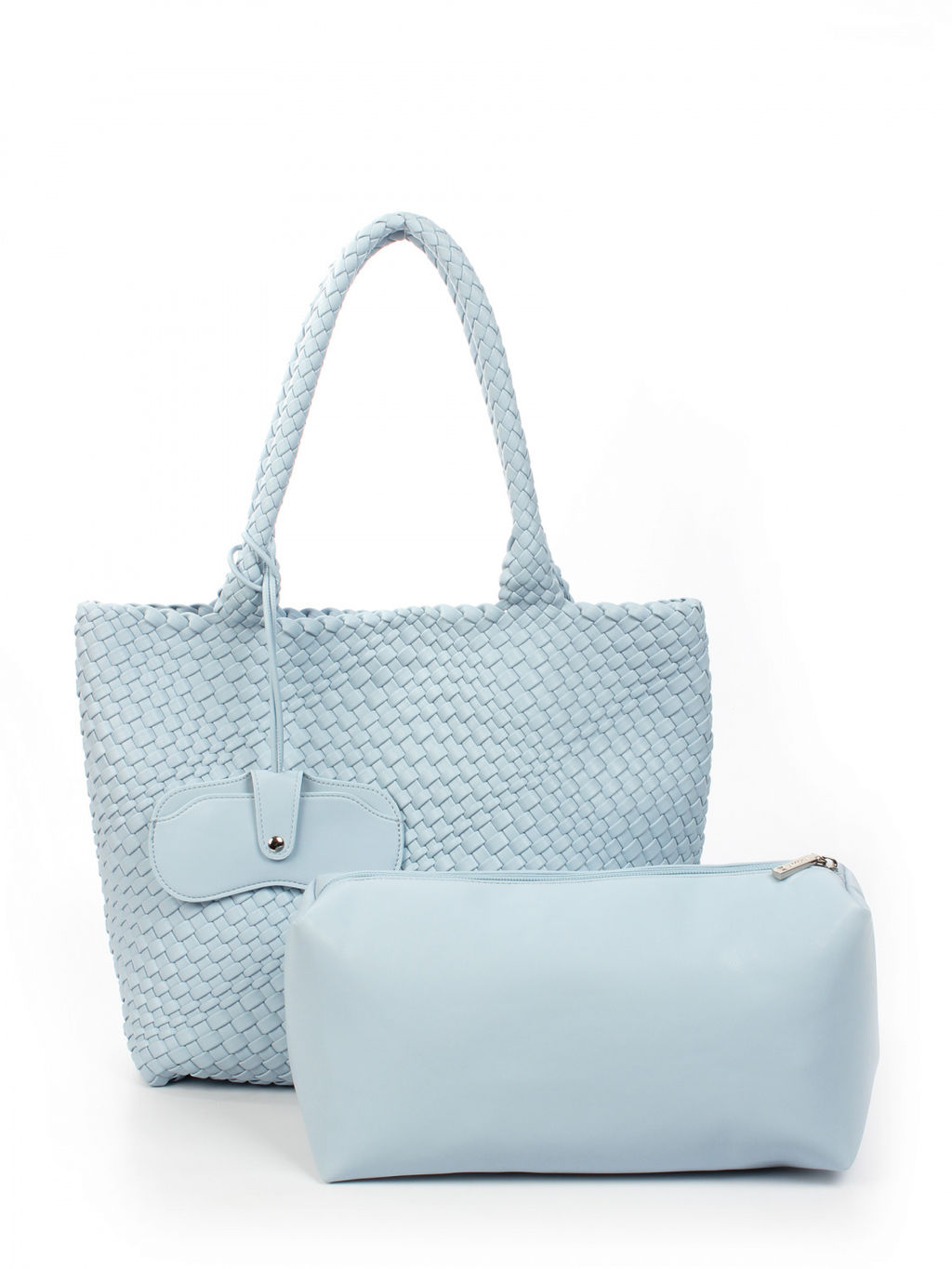 LACCOMA сумка СУ1033-голубой эко кожа хлопок фото 4