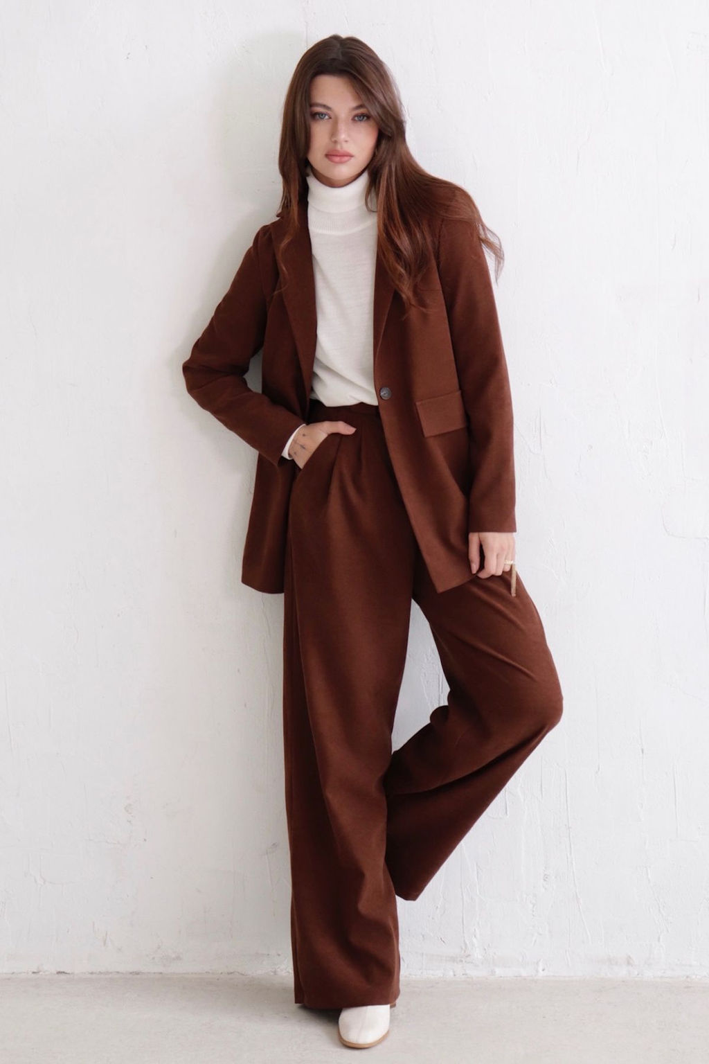 Жакет удлинённый с английским воротником - Martichelli фото 196