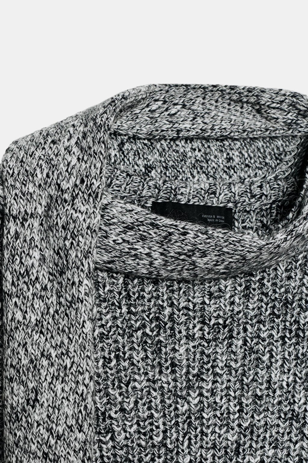 KNIT TOP WITH SCARF AND FRINGED HEM - Zara фото 4
