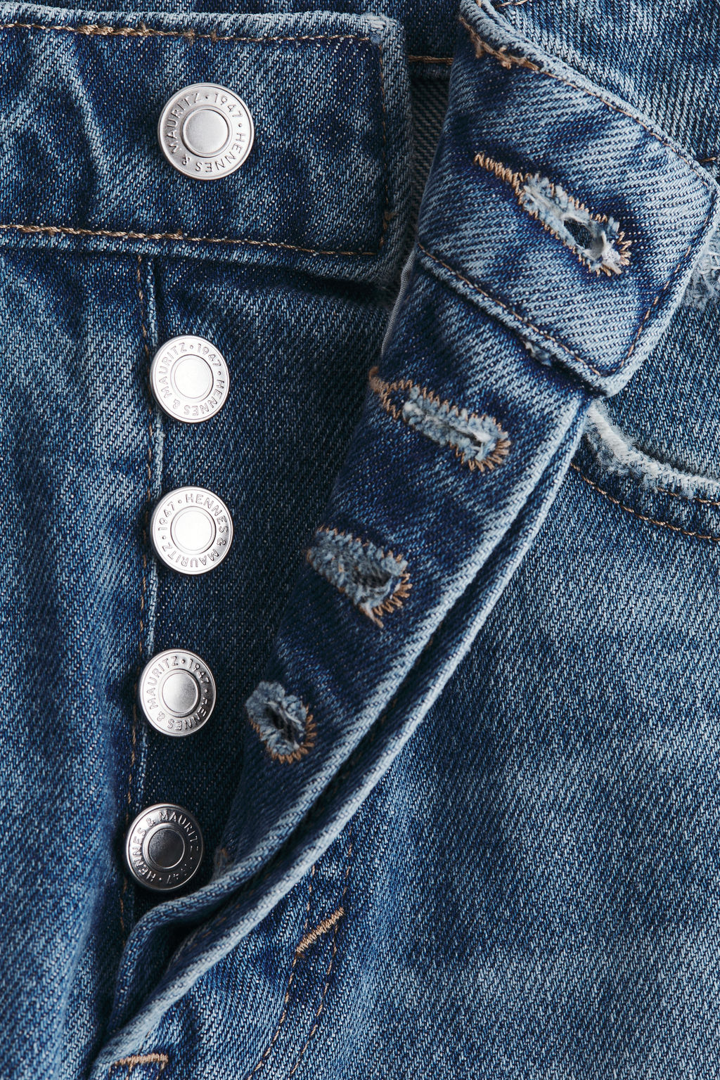 Straight High Waist Ankle Jeans - H&m фото 11