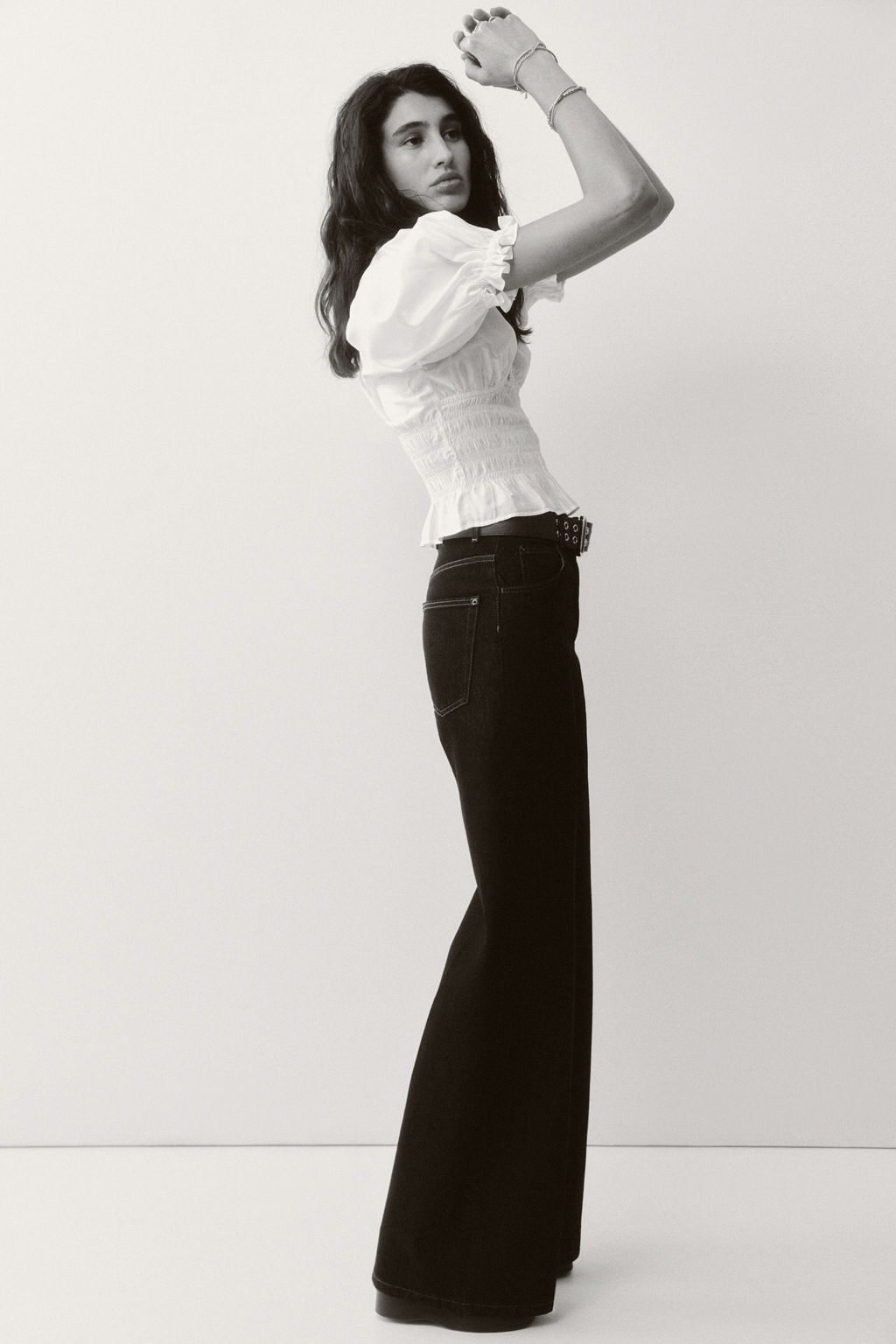 Blusa con cintura nido de abeja - H&m фото 8