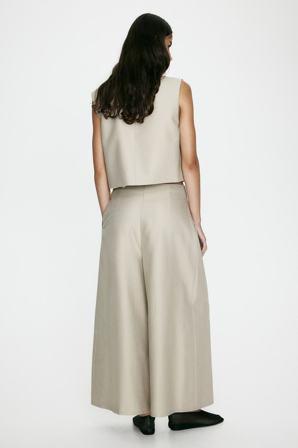 Pantalon culotte en mezcla de lyocell - H&m фото 2