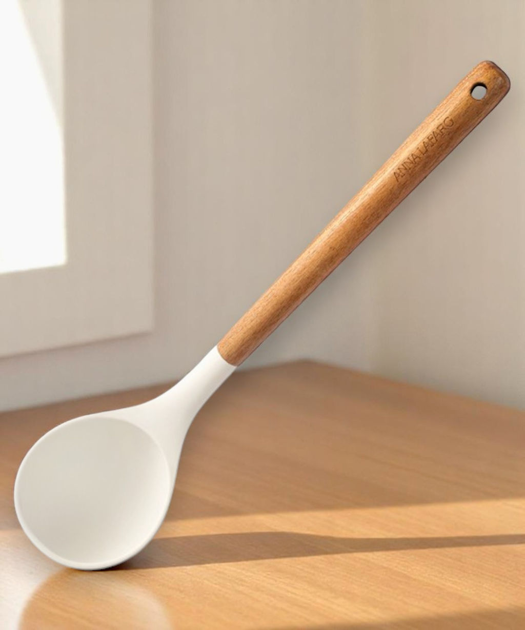 Половник, 31 см, силикон/дерево, молочный, Wenge - Anna lafarg фото 7