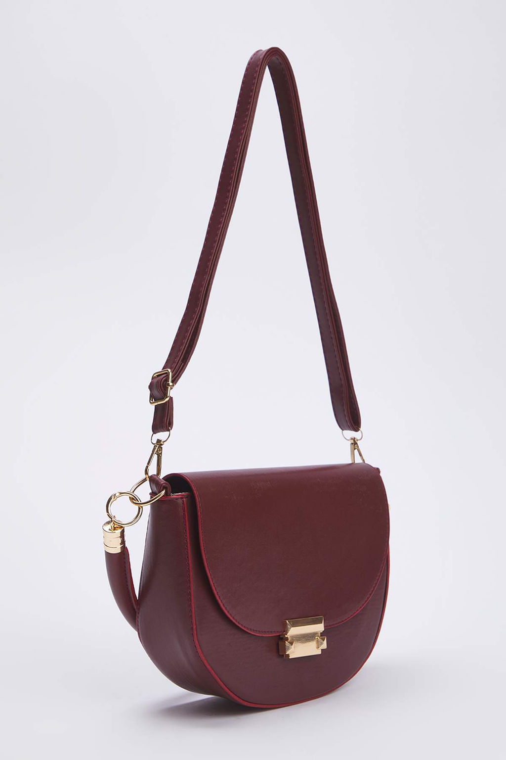 Bordo Metal Toka Detayl? Kad?n City Omuz Canta TAKAW26OC00022