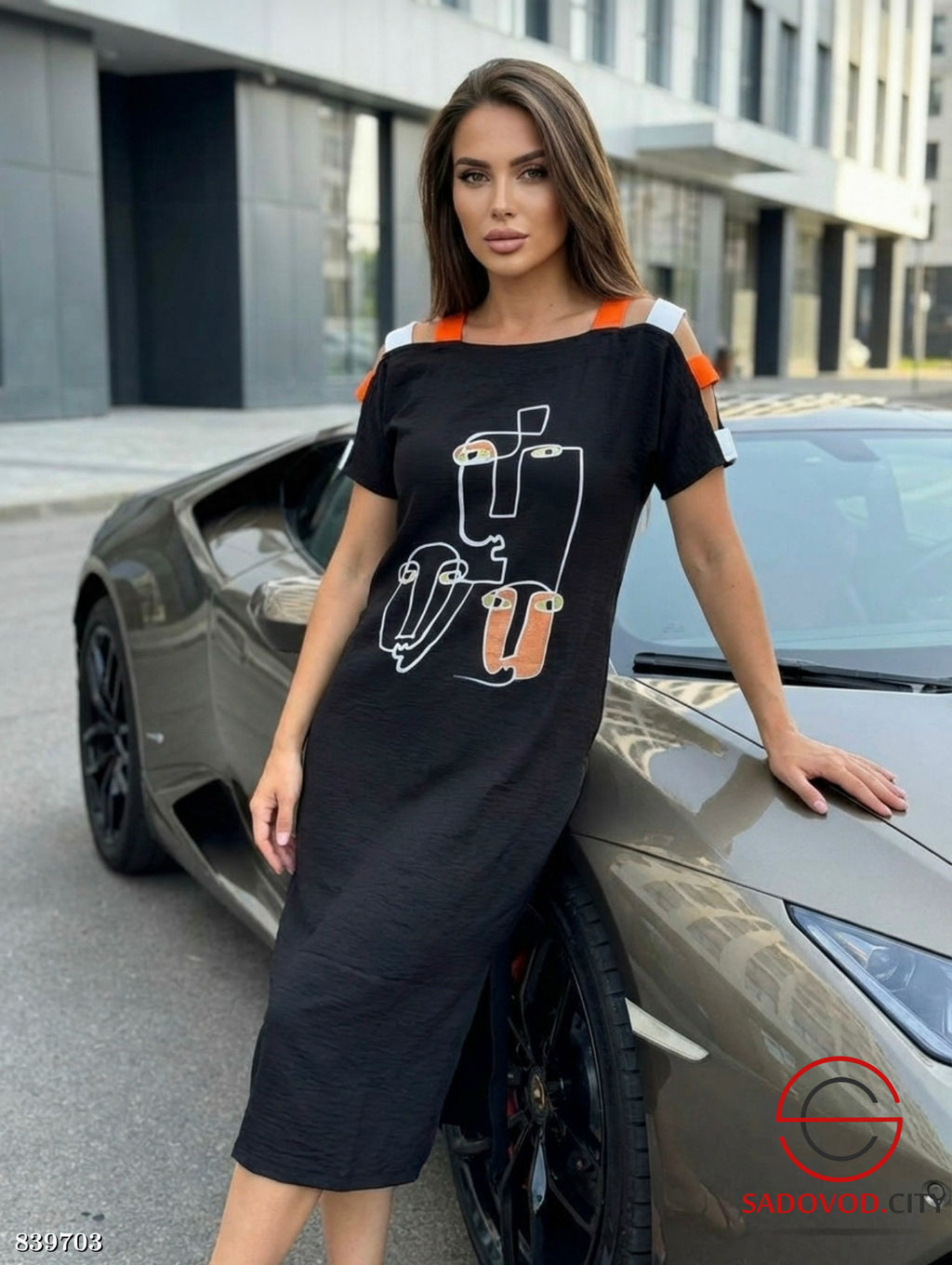 Платье женское с рисунком - Bruno фото 3