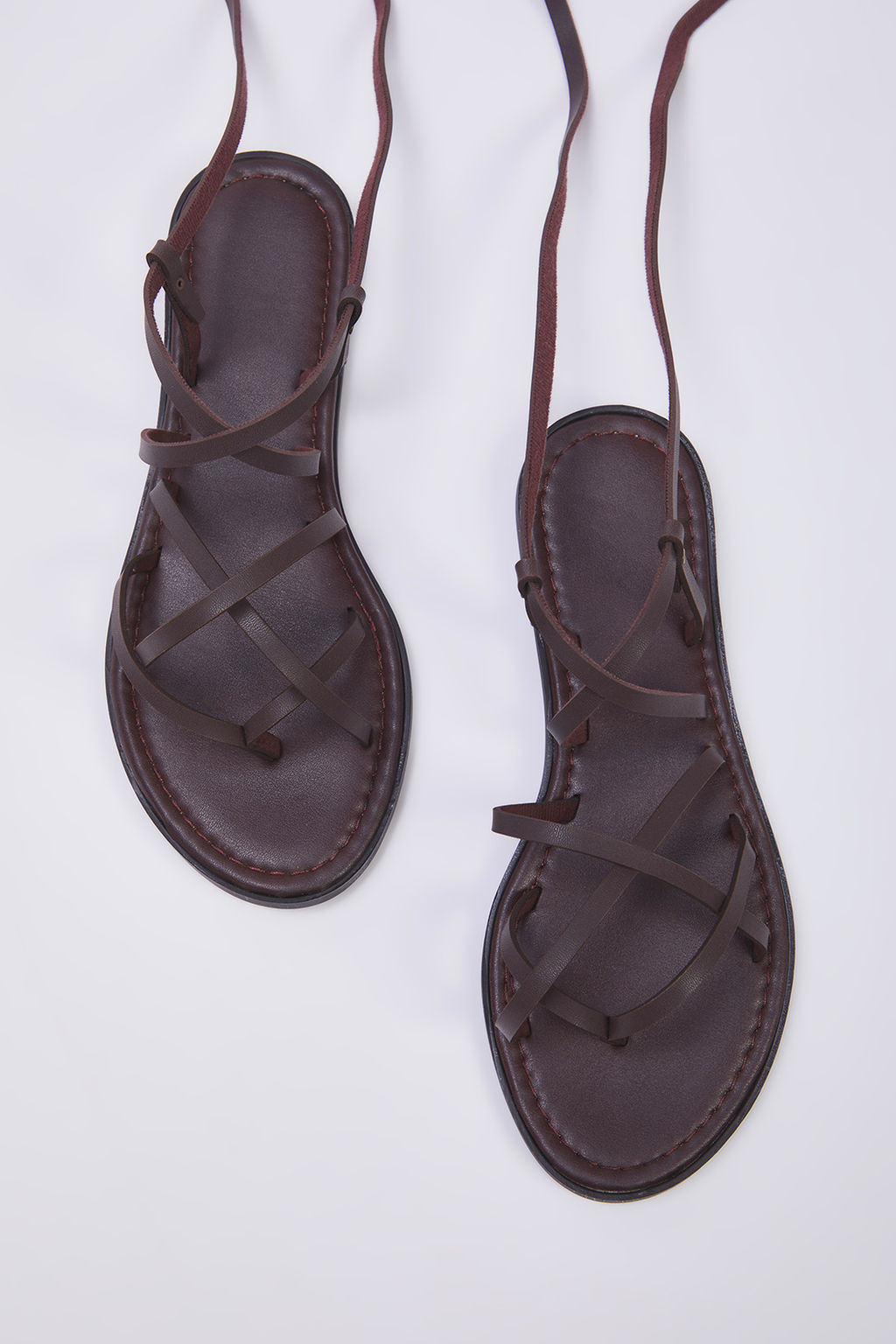 Trendyol Shoes Taba Bilekten Baglamal? Parmak Aras? Kad?n Sandalet TAKSS25SD00021 - Trendyolmilla фото 15