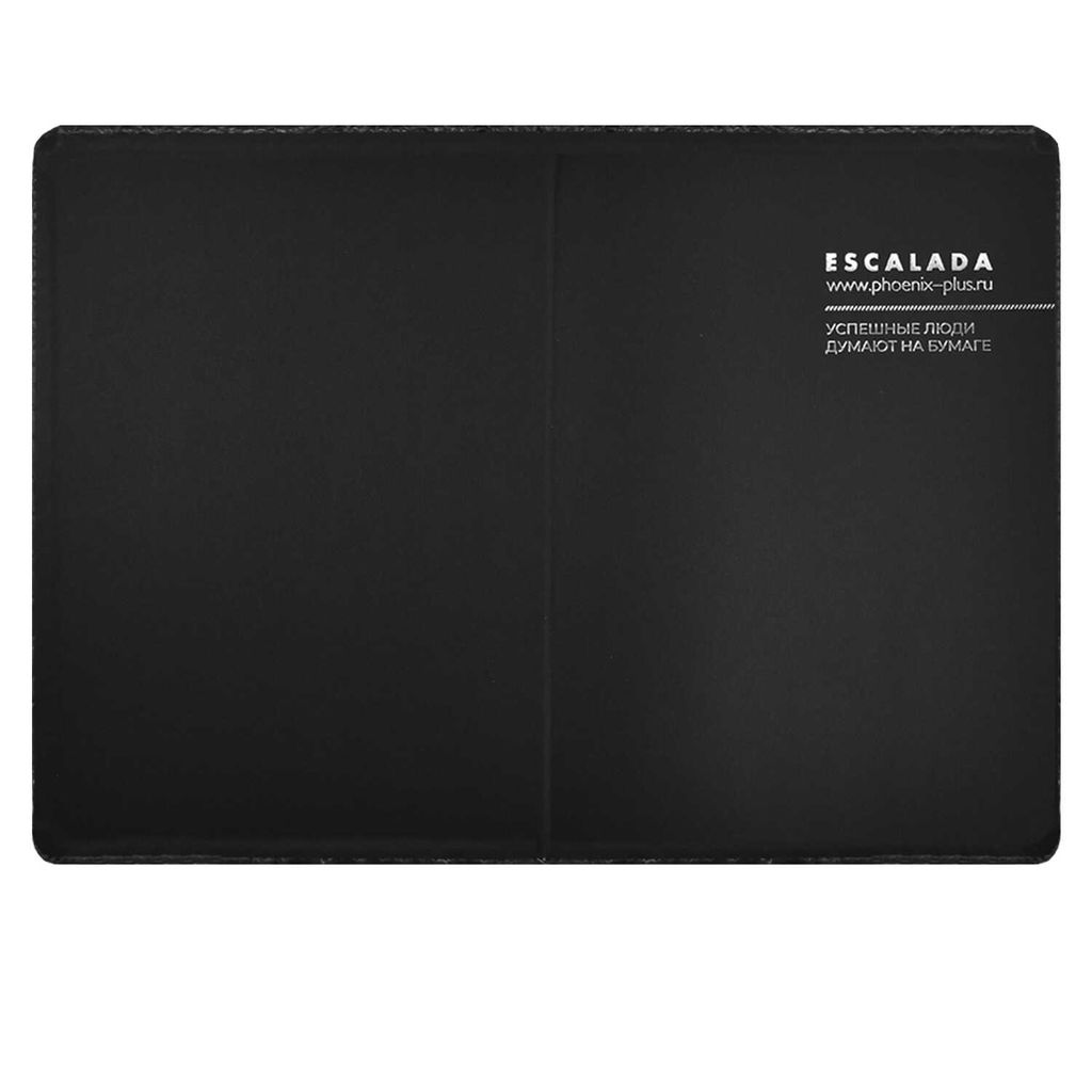Ежедневник недатированный ESCALADA, А5+, 160 л., арт. 67177/ 10 АЛЛИГАТОР ЧЁРНЫЙ