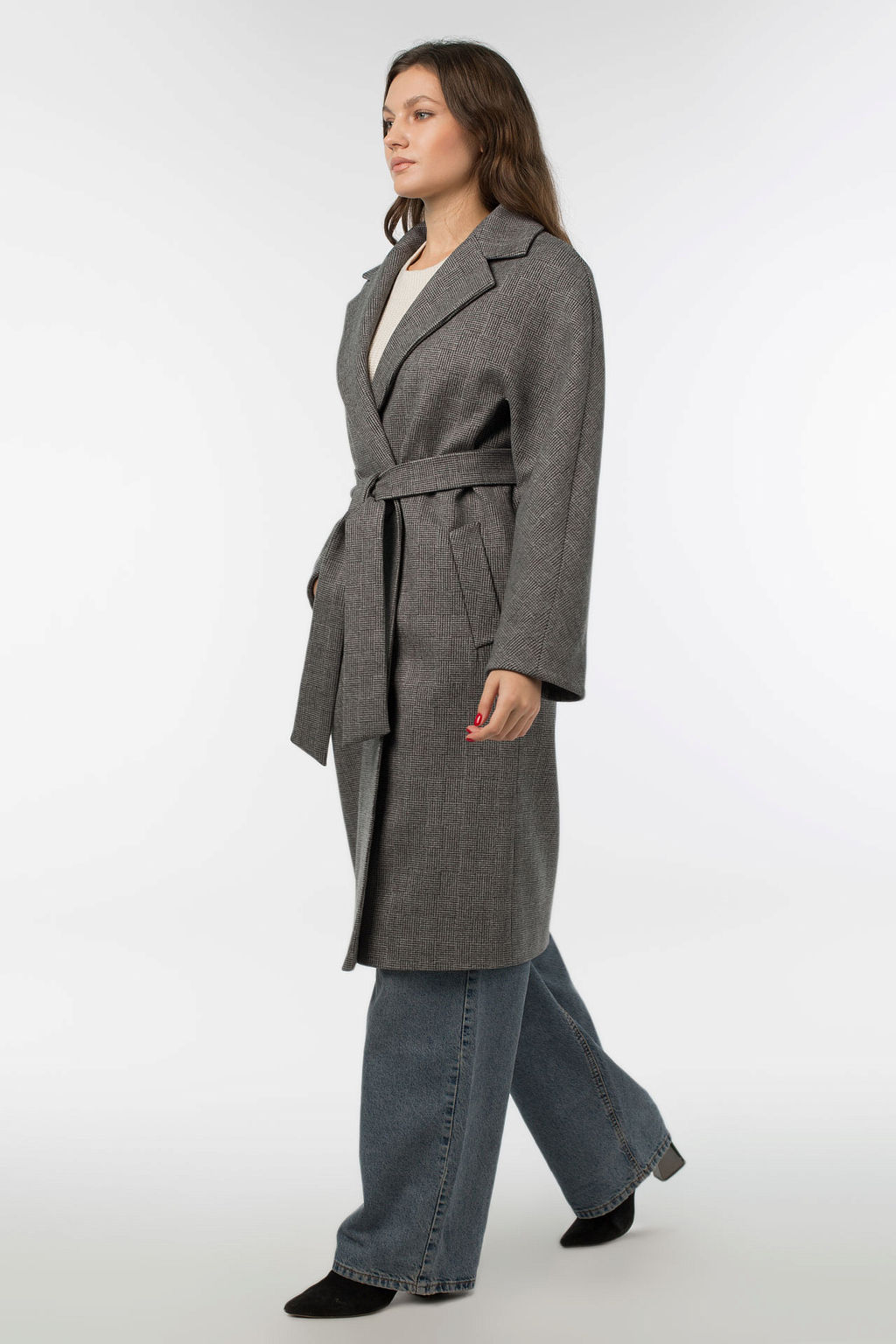 Пальто женское демисезонное Classic Reserve (пояс) - El podio фото 3