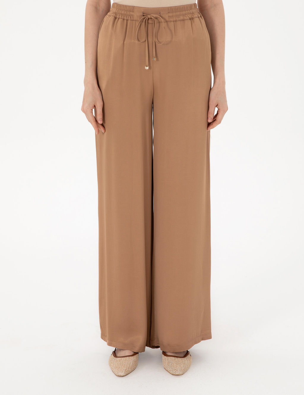 Kahverengi Loose Fit Kanvas Pantolon - Pierre cardin фото 2