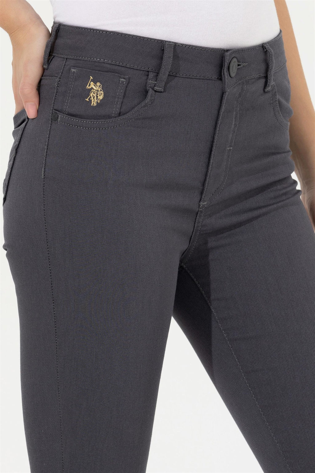 Женские спортивные брюки антрацитового цвета - U.s. polo assn фото 13