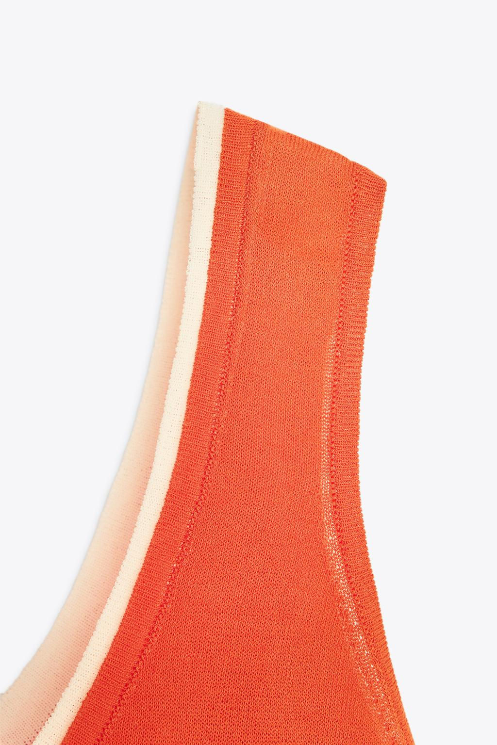 DOUBLE-LAYER KNIT TOP - Zara фото 6