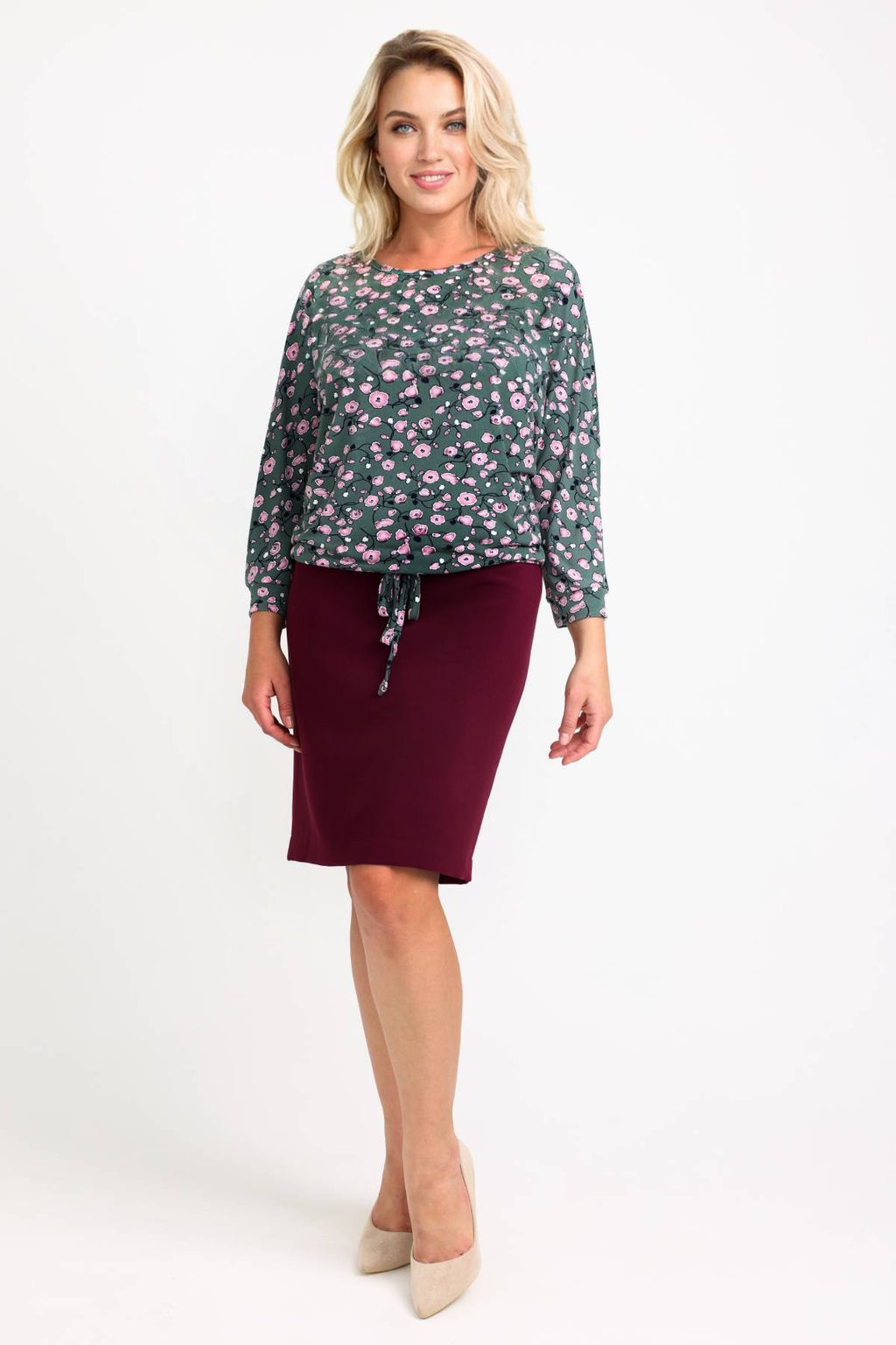 Юбка женская 136/06/Бордовый - Rise фото 4