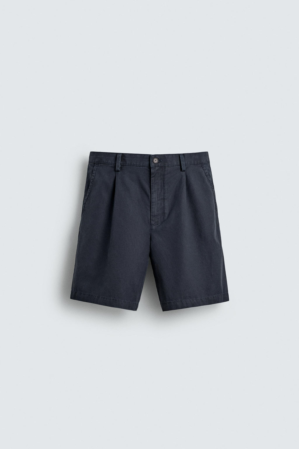 BERMUDA REGULAR FIT PLIEGUES / Marino