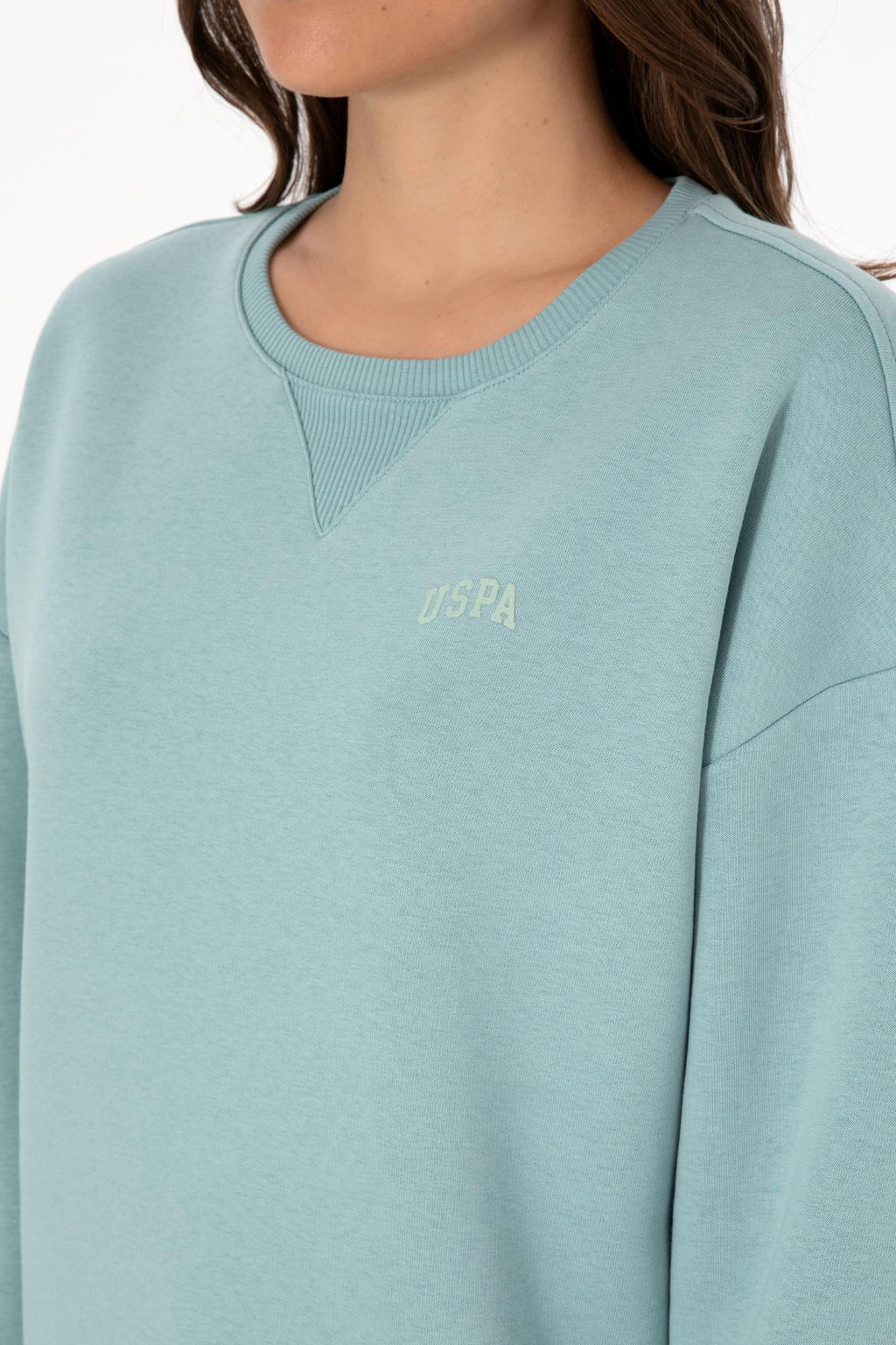 Kad_n Mint _ardonlu Bisiklet Yaka Basic Sweatsh_rt Sepette S_rpriz _ndirim - U.s. polo assn фото 7