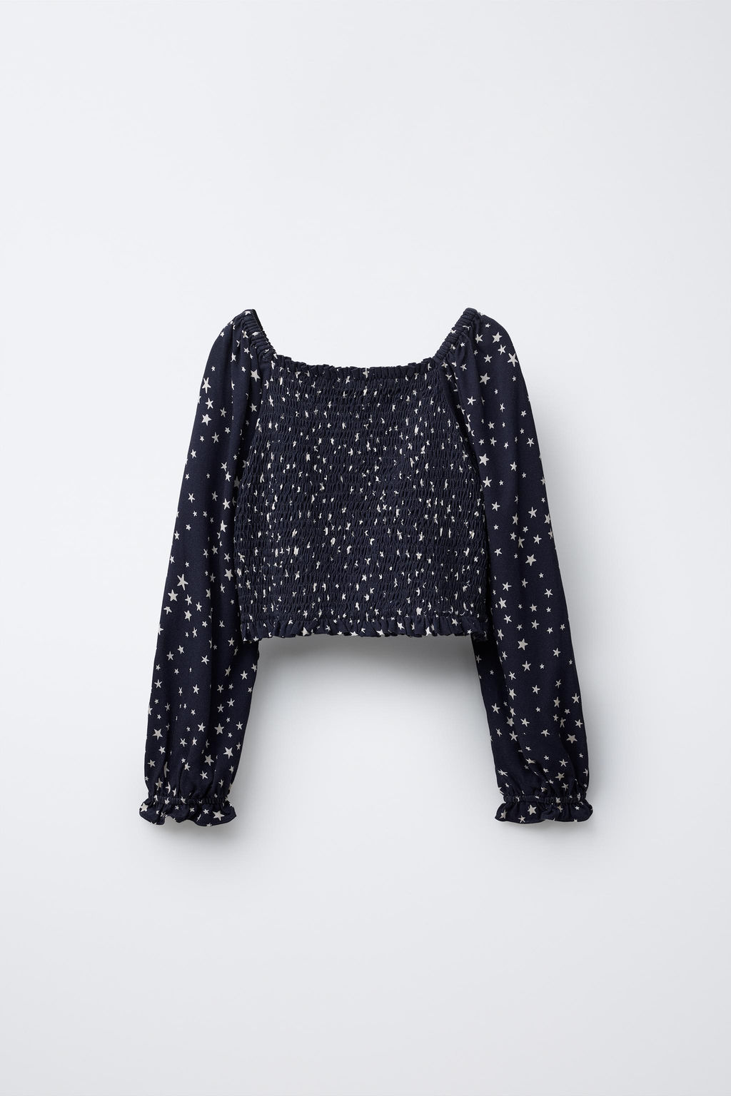 STAR PRINT TOP WITH ELASTIC DETAIL - Zara фото 2