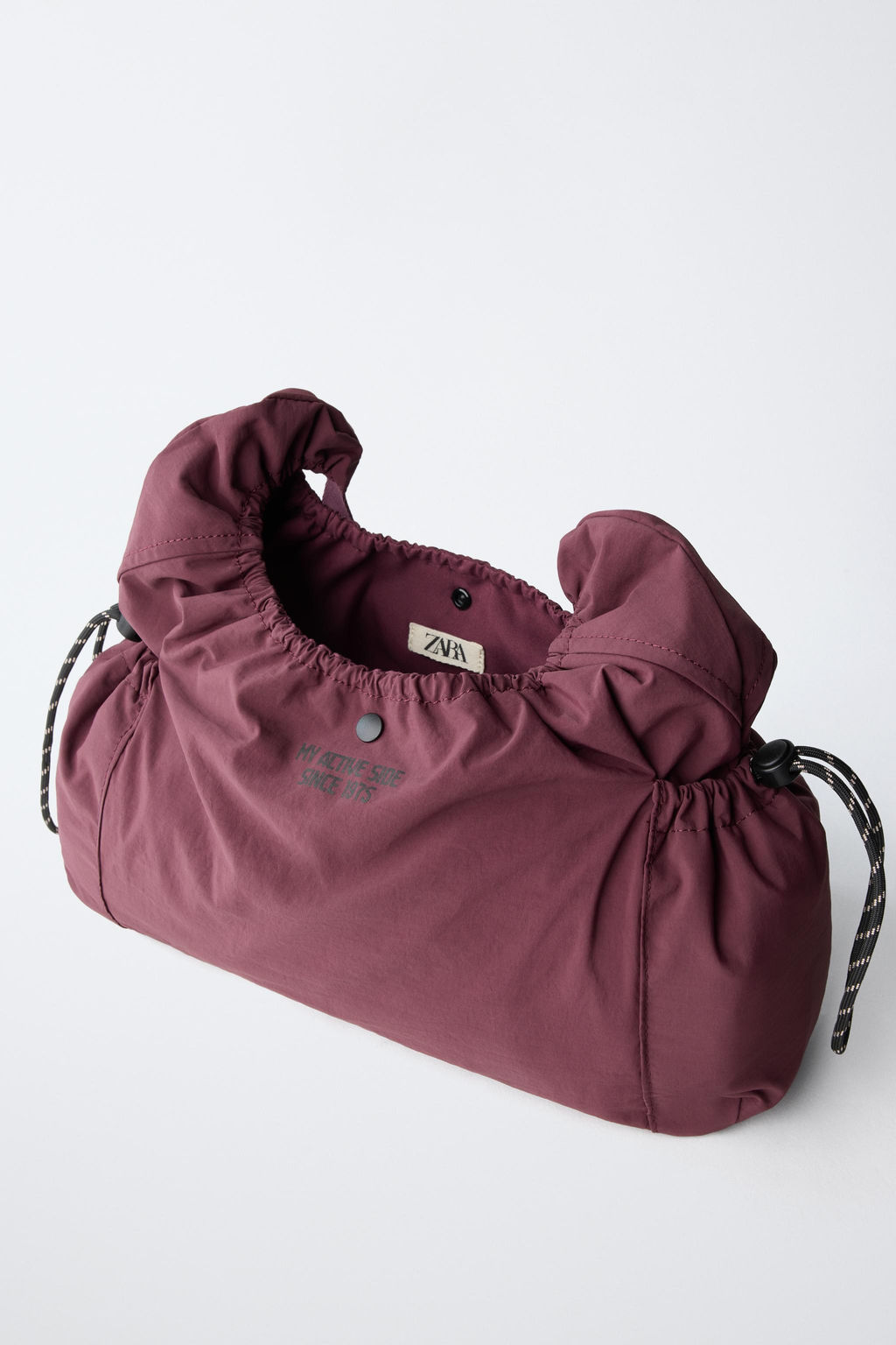 SHOPPER NYLON / Rojo Burdeos - Zara фото 4