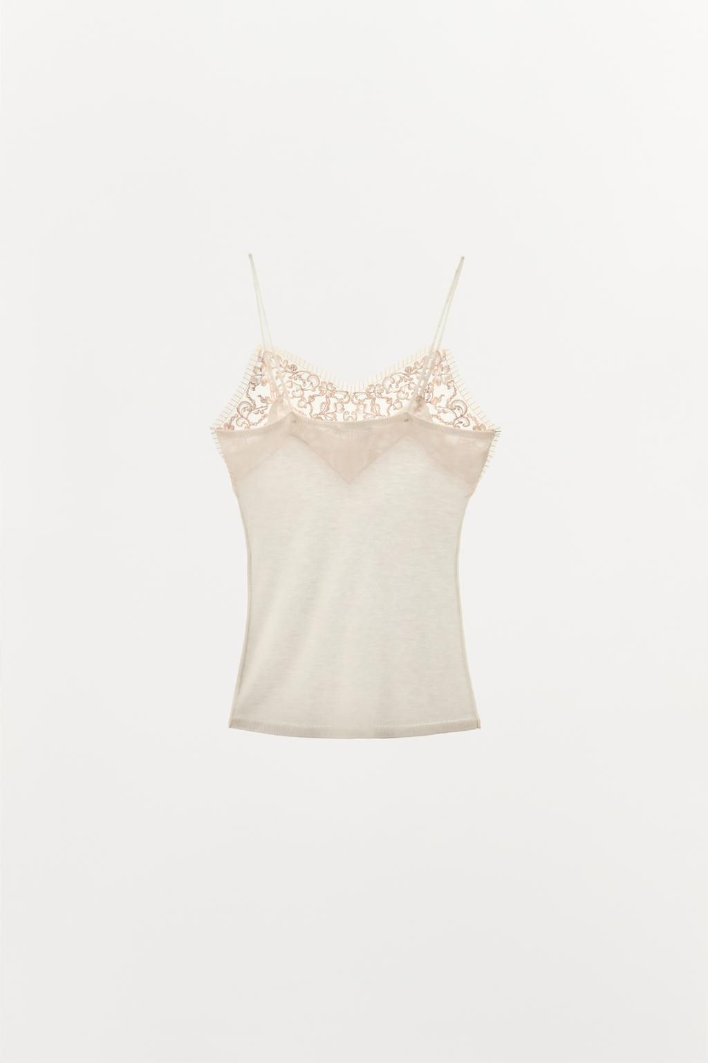 100% WOOL LACE TOP - Zara фото 6
