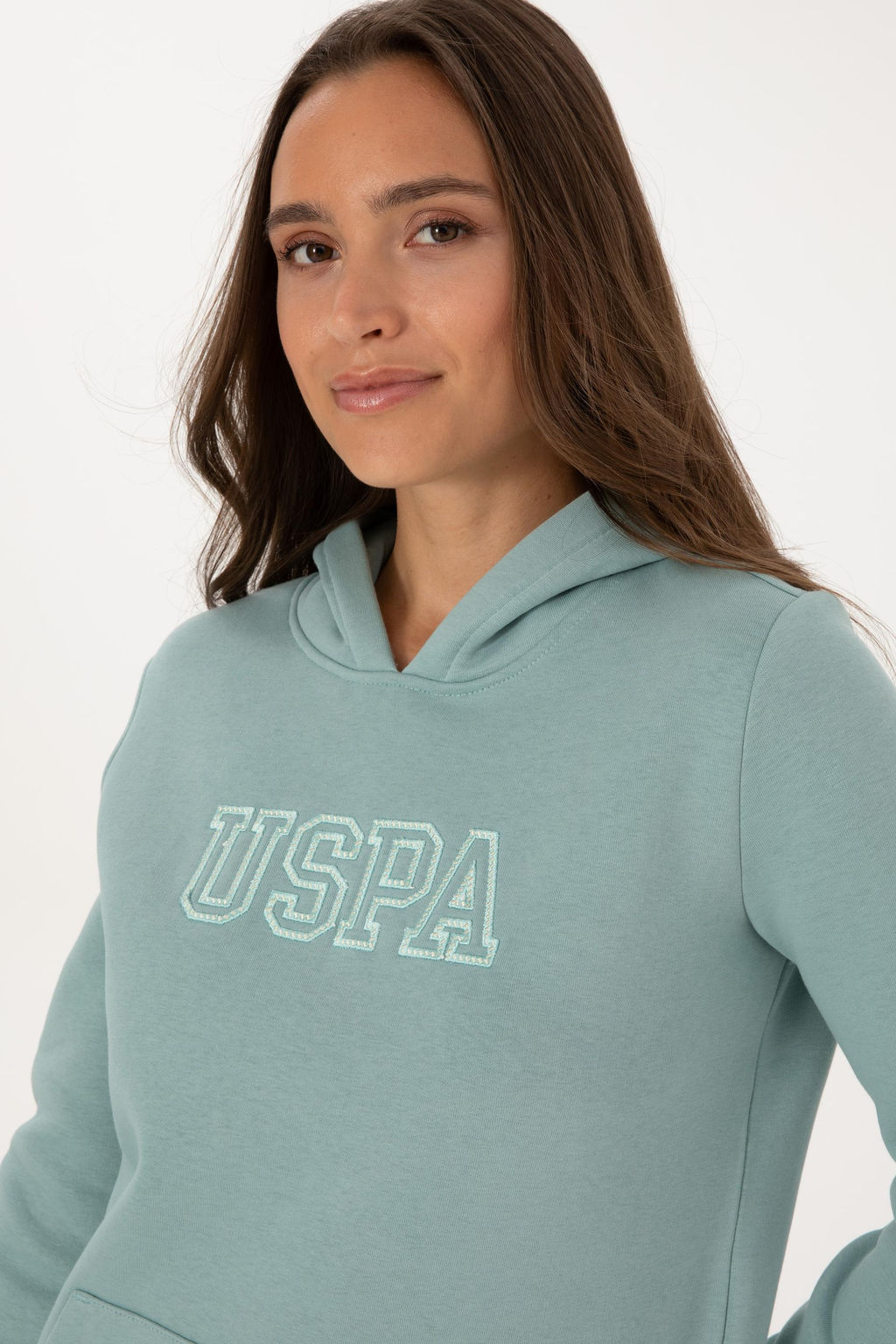 Kad_n Mint _ardonlu Kap__onlu Basic Sweatshirt - U.s. polo assn фото 2