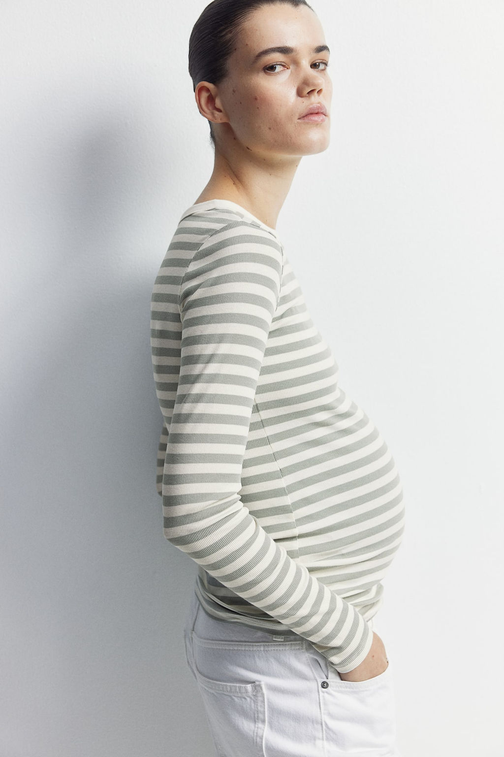 MAMA Camiseta en punto de canale - H&m фото 4