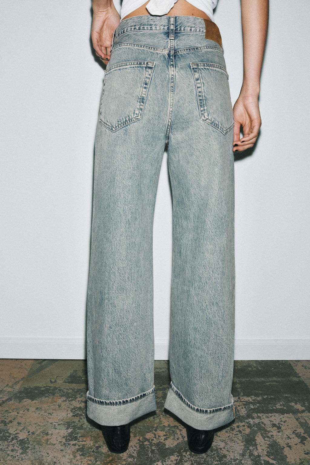 ZW COLLECTION MID-WAIST BAGGY JEANS - Zara фото 13