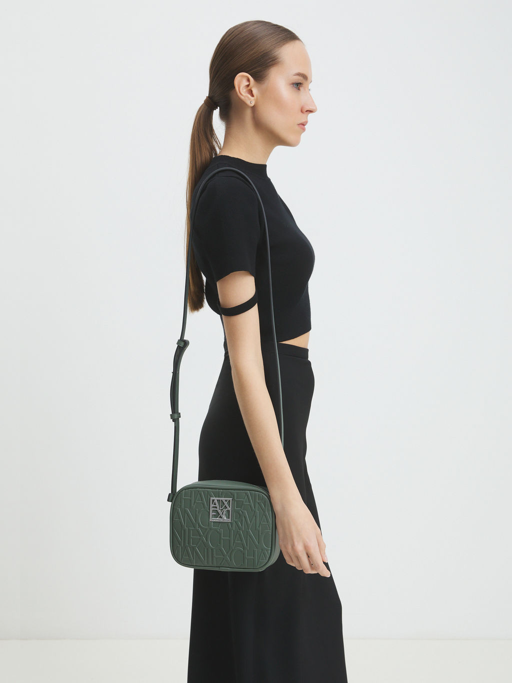 Кросс-боди ARMANI EXCHANGE LIZ Артикул 4081504, серо-зеленый  фото 2