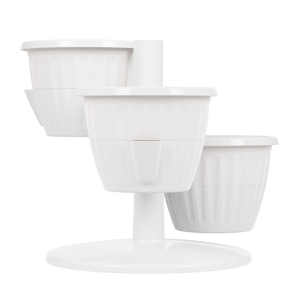 Горшок цв. "Каскад" 0,7л белый М8067