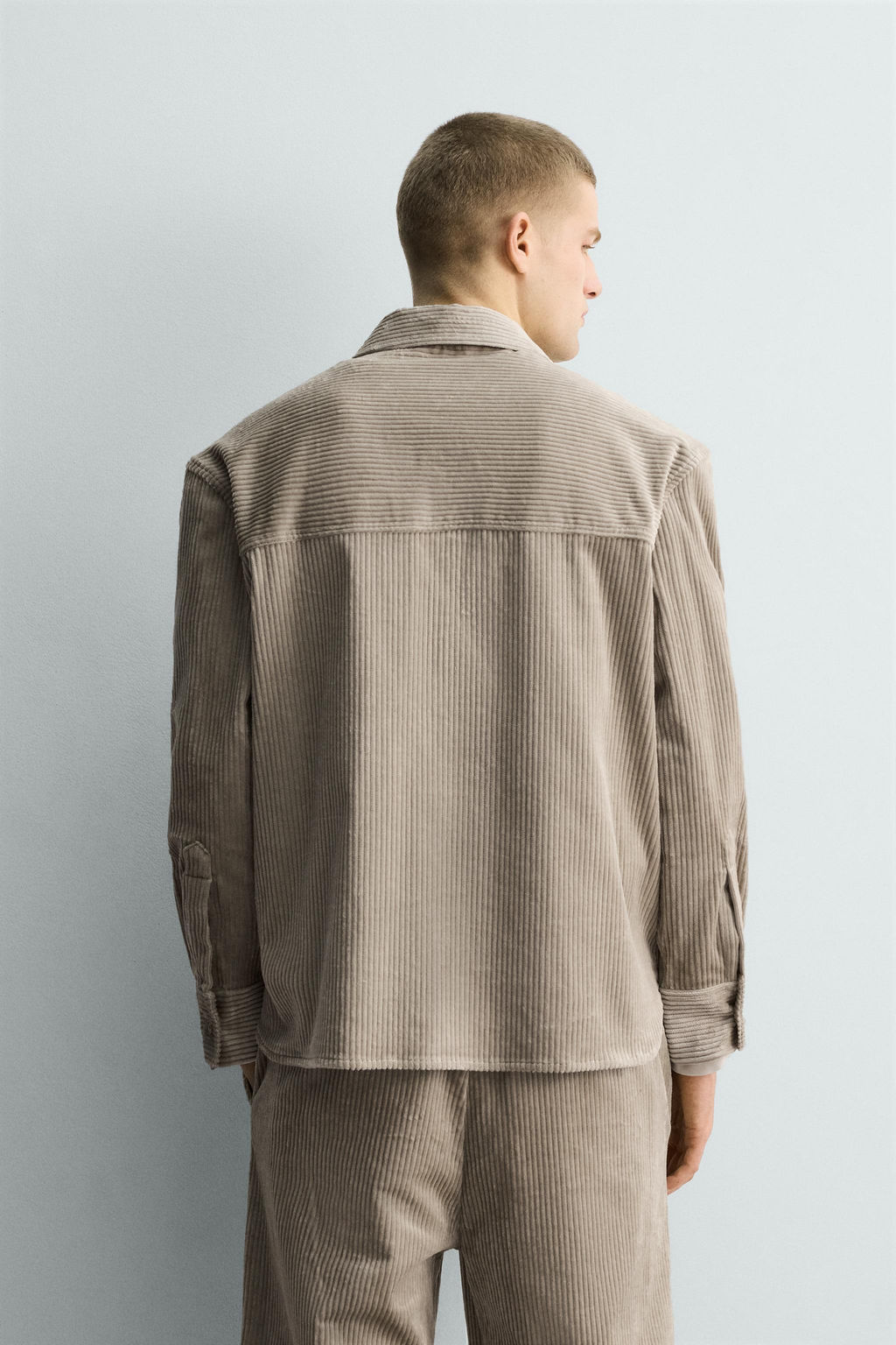 RELAXED FIT CORDUROY OVERSHIRT - Zara фото 3